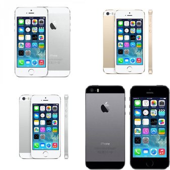 5 Pcs – Apple iPhone 5S – Refurbished (GRADE A – Unlocked) – Models: ME372LL/A, ME332LL/A, ME333LL/A, ME334LL/A
