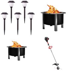 Pallet - 9 Pcs - Patio & Outdoor Lighting / Decor, Fireplaces, Trimmers & Edgers, Grills & Outdoor Cooking - Customer Returns - Mm, Member's Mark, Hyper Tough, Expert Grill