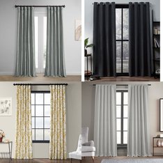 CLEARANCE! Pallet - 289 Pcs - Curtains & Window Coverings, Earrings, Decor, Bath & Body - Mixed Conditions - Private Label Home Goods, Eclipse, Madison Park, Fieldcrest