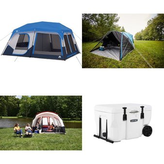 CLEARANCE! Pallet – 20 Pcs – Camping & Hiking – Customer Returns – Ozark Trail, Coleman, Lifetime, Slumberjack