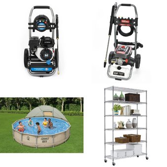 Pallet – 9 Pcs – Pressure Washers, Hardware, Pools & Water Fun, Storage & Organization – Customer Returns – Cosco, Hyper Tough, Hart, Coleman