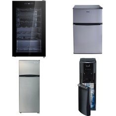 Pallet - 8 Pcs - Bar Refrigerators & Water Coolers, Refrigerators, Heaters - Customer Returns - Galanz, Primo International, Arctic King, Frigidaire