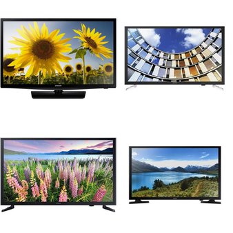 30 Pcs – LED/LCD TVs (24″, 32″) – Refurbished (GRADE A, GRADE B – No Stand) – Samsung, VIZIO, SCEPTRE, TCL