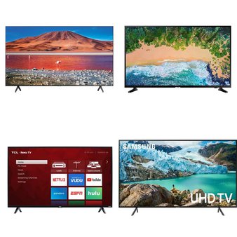 11 Pcs – LED/LCD TVs – Refurbished (GRADE A) – Samsung, TCL, HISENSE, LG