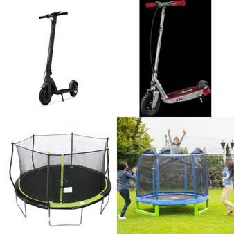 Pallet – 6 Pcs – Powered, Trampolines – Customer Returns – Razor, Razor Power Core, Sportspower, Jetson