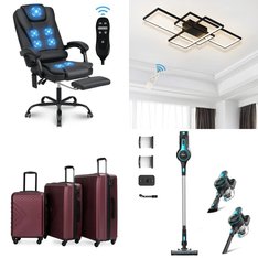 Pallet - 6 Pcs - Vacuums, Unsorted, Lighting & Light Fixtures, Office - Customer Returns - INSE, Garwarm, Hoffree, Travelhouse