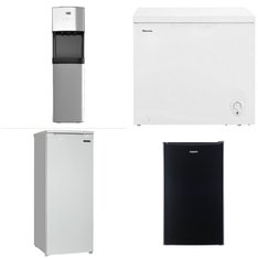 Pallet - 5 Pcs - Freezers, Refrigerators, Bar Refrigerators & Water Coolers - Customer Returns - Galanz, HISENSE, H2O, Thomson