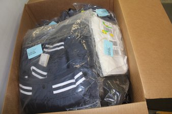 1 Parcel Box – 26 Pcs – Like New and New Apparel – Dress Shirts, Jeans, Pants & Shorts – JC Penney