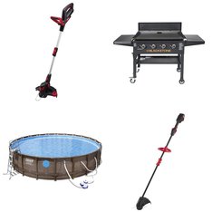 Pallet - 7 Pcs - Trimmers & Edgers, Outdoor Play, Pools & Water Fun, Grills & Outdoor Cooking - Customer Returns - Hyper Tough, Fisher-Price, Coleman, Blackstone