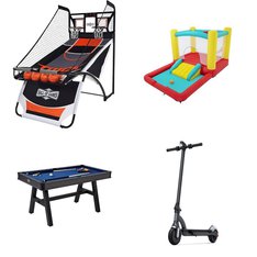 Pallet - 8 Pcs - Powered, Game Room, Outdoor Sports, Vehicles, Trains & RC - Customer Returns - Razor, Hall of Games, MD Sports, New Bright