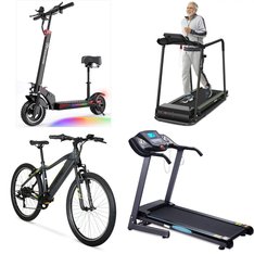 Pallet - 11 Pcs - Exercise & Fitness, Unsorted, Powered, Cycling & Bicycles - Customer Returns - MaxKare, UREVO, EVERCROSS, Hyper Bicycles