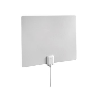 31 Pcs – One For All 14542 HDTV Antenna – Amplified Indoor Ultra Thin TV Antenna, white/black – Like New, Used – Retail Ready