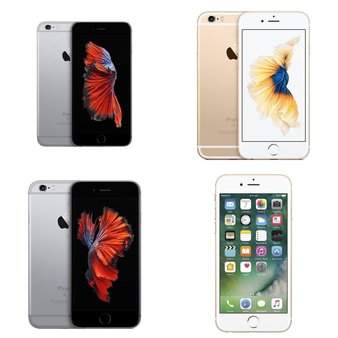 5 Pcs – Apple iPhone 6S – Refurbished (GRADE A – Unlocked) – Models: MN1E2LL/A, 3A510LL/A, MKRL2LL/A, NKRJ2LL/A