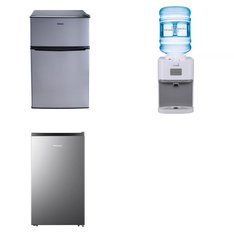 Pallet - 7 Pcs - Bar Refrigerators & Water Coolers - Customer Returns - Primo, HISENSE, Galanz