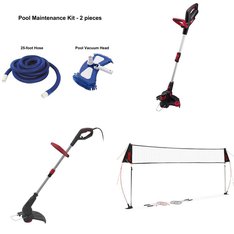 CLEARANCE! 1 Pallet - 43 Pcs - Pools & Water Fun, Outdoor Play, Trimmers & Edgers, Grills & Outdoor Cooking - Customer Returns - Mainstays, Hyper Tough, EastPoint Sports, Hart