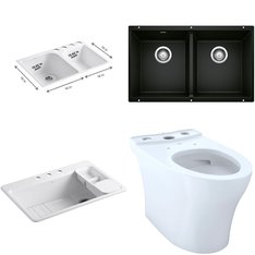 Pallet - 10 Pcs - Kitchen & Bath Fixtures, Hardware - Customer Returns - Toto, Kohler, ProFlo, Saniflo