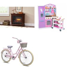 Pallet - 9 Pcs - Pretend & Dress-Up, Fireplaces, Cycling & Bicycles - Customer Returns - KidKraft, GHP Group Inc., BCA