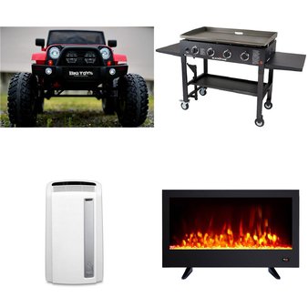 Pallet – 12 Pcs – Boardgames, Puzzles & Building Blocks, Fireplaces, Bar Refrigerators & Water Coolers – Damaged / Missing Parts / Tested NOT WORKING – Lego, Hearth Pro, Frigidaire, DeLonghi