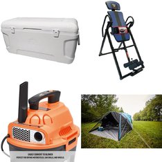 DAILY DEAL! 1 Pallet – 11 Pcs – Camping & Hiking, Exercise & Fitness – Untested Customer Returns – Mainstays, Armor All, Igloo
