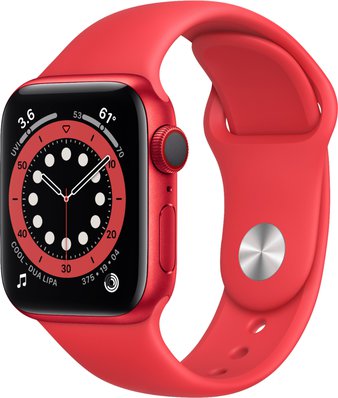 Apple Watch Gen 6 Series 6 Cell 40mm (PRODUCT)RED Aluminum – (PRODUCT)RED Sport Band M02T3LL/A – Certified Refurbished