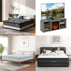 CLEARANCE! Pallet - 11 Pcs - Bedroom, Mattresses, TV Stands, Wall Mounts & Entertainment Centers, Living Room - Overstock - Furinno, Allewie, Nisien