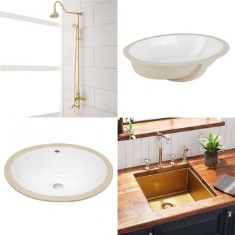 Pallet – 15 Pcs – Kitchen & Bath Fixtures, Bathroom – Open Box Like New – Signature Hardware