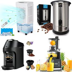 Pallet - 21 Pcs - Food Processors, Blenders, Mixers & Ice Cream Makers, Kitchen & Dining, Toasters & Ovens, Drip Brewers / Perculators - Customer Returns - Aeitto, VAVSEA, Silonn, Bluebow