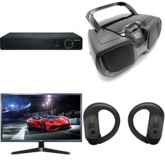 Pallet - 183 Pcs - DVD & Blu-ray Players, Cordless / Corded Phones, In Ear Headphones, Portable Speakers - Customer Returns - SYLVANIA, VTECH, JBL, RCA