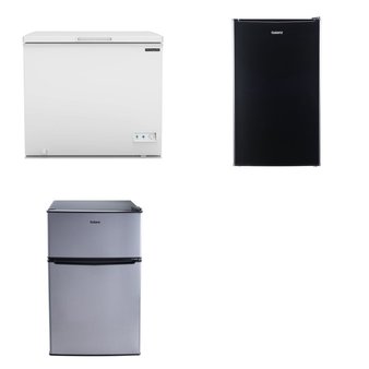 Pallet – 3 Pcs – Refrigerators, Bar Refrigerators & Water Coolers – Customer Returns – Galanz, Frigidaire