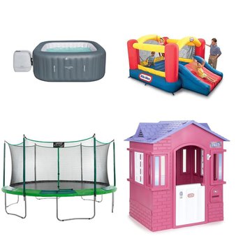 Pallet – 6 Pcs – Outdoor Play, Unsorted, Pools & Water Fun – Customer Returns – Little Tikes, Upper Bounce, SaluSpa