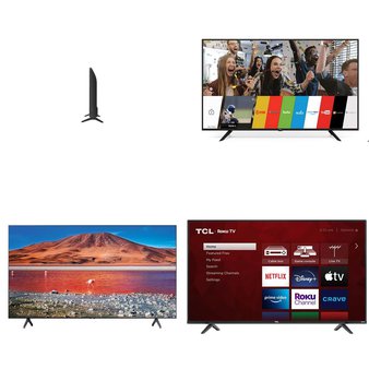 9 Pcs – LED/LCD TVs – Refurbished (GRADE A, GRADE B) – RCA, Samsung, LG, JVC