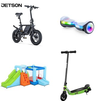 Pallet – 10 Pcs – Powered, Cycling & Bicycles, Outdoor Sports, Pretend & Dress-Up – Customer Returns – Jetson, Razor Power Core, Bestway, Step2