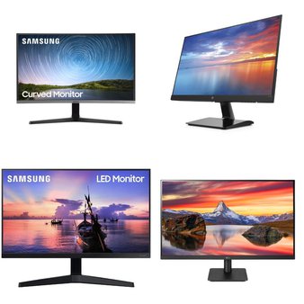 Pallet – 18 Pcs – Monitors, Unsorted – Customer Returns – Samsung, Onn, HP, LG