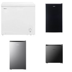 Pallet - 6 Pcs - Refrigerators, Freezers, Bar Refrigerators & Water Coolers - Customer Returns - HISENSE, Galanz