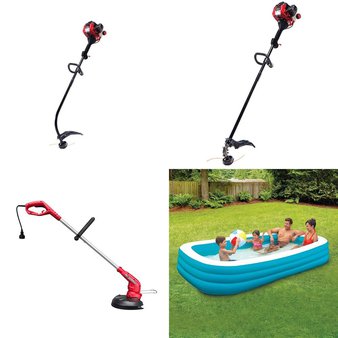 Pallet – 195 Pcs – Trimmers & Edgers, Pools & Water Fun, Accessories, Outdoor Sports – Customer Returns – Hyper Tough, Play Day, Summer Waves, Mainstays