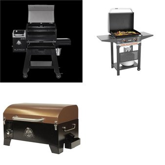 Pallet – 3 Pcs – Grills & Outdoor Cooking – Customer Returns – Blackstone, Pit Boss, Dansons