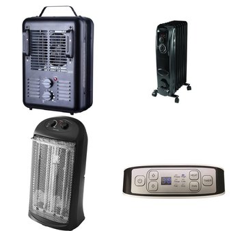 Pallet – 38 Pcs – Heaters – Customer Returns – Utility, Mainstay’s