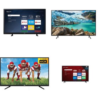 7 Pcs – LED/LCD TVs – Refurbished (GRADE A, GRADE B) – RCA, Sanyo, Samsung, TCL