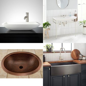 Pallet – 23 Pcs – Kitchen & Bath Fixtures, Hardware, Storage & Organization, Tool Accessories – Open Box Like New – Signature Hardware