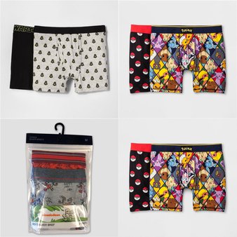 100 Pcs – Underwear & Socks – New – Retail Ready – The Pokemon Co., Star Wars, Nickelodeon