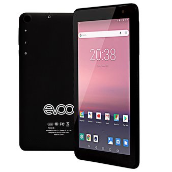 34 Pcs – EVOO Android Tablet 7″, Android 8.1 Go Edition, Quad Core, 16GB Storage, Dual, Black – Refurbished (GRADE A, GRADE B)