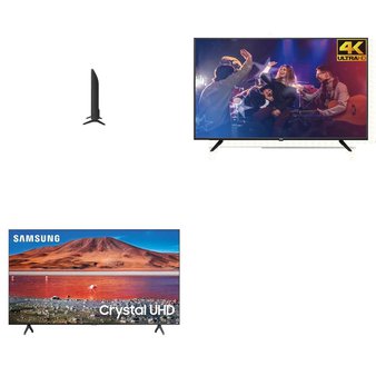50 Pcs – LED/LCD TVs – Refurbished (GRADE A) – LG, Samsung, RCA