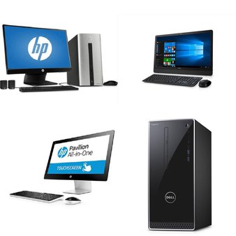 63 Pcs – Desktop Computers – Tested Not Working – HP, DELL, LENOVO, ACER