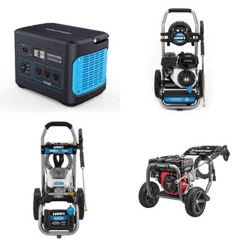 Pallet – 9 Pcs – Pressure Washers, Generators – Customer Returns – Hart, Black Max, Geneverse