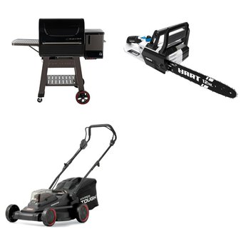 Pallet – 3 Pcs – Grills & Outdoor Cooking, Hedge Clippers & Chainsaws, Mowers – Customer Returns – Mm, Hart, Hyper Tough