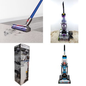 Pallet – 15 Pcs – Vacuums – Damaged / Missing Parts / Tested NOT WORKING – Bissell, Dyson, Hoover, Shark