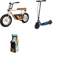 Pallet - 4 Pcs - Powered, Game Room, Cycling & Bicycles, Unsorted - Customer Returns - Razor, Arcade 1UP