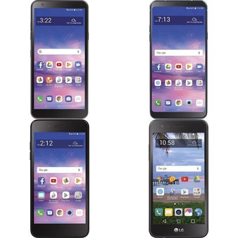 11 Pcs – LG Smartphones – Tested NOT WORKING – Models: L322DL, LML212VL, LGL58VL, G710AWM