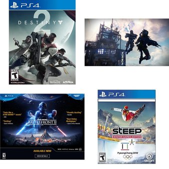 35 Pcs – Sony Video Games – Like New, New, Used – Destiny 2 Standard Edition (PS4), Star Wars Battlefront II (PS4), Destiny: The Taken King Legendary Edition (PS4), Dishonored 2 PlayStation 4
