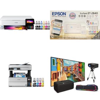 Pallet – 8 Pcs – Projector, All-In-One, Laser, PSU/Power Supplies – Customer Returns – iLive, EPSON, Brother, CyberPower